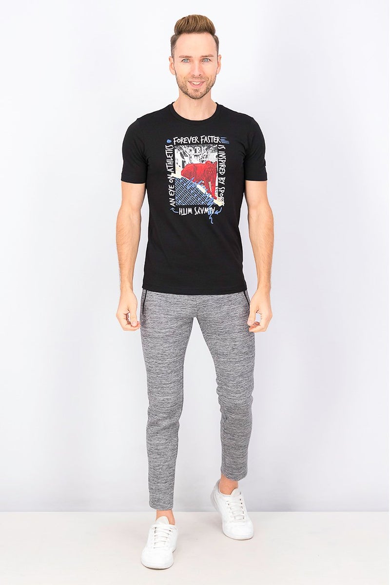 PUMA تي شيرت تدريب قصير الأكمام للرجال، أسود - Image 4